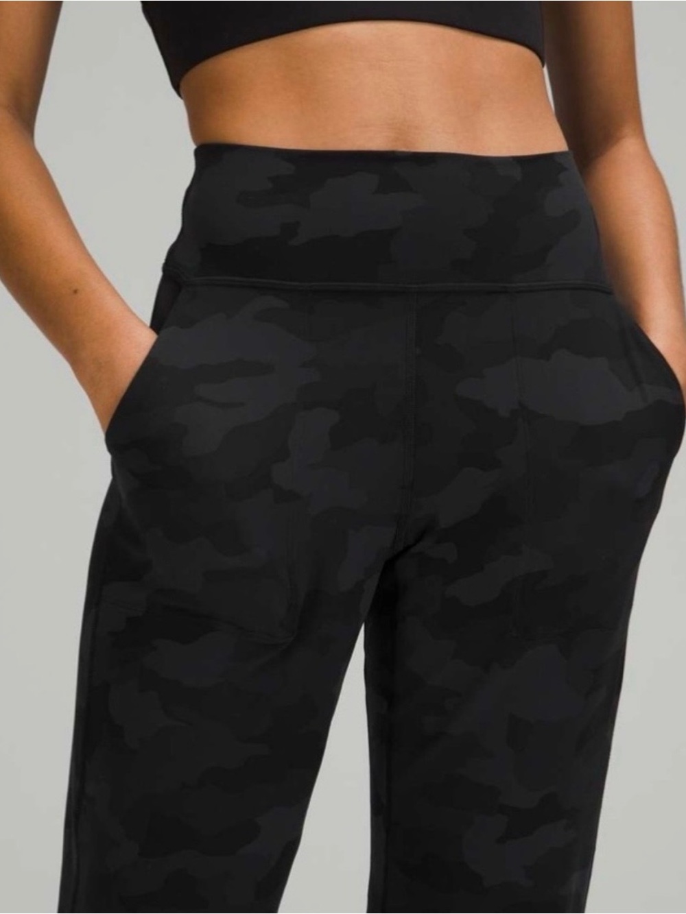 lululemon athletica Black Camo High-Rise Joggers